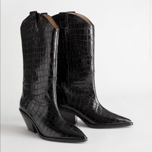 & other stories croc cowboy boots!